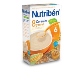 Papilla 8 Cereales y Miel 4 frutas Nutriben