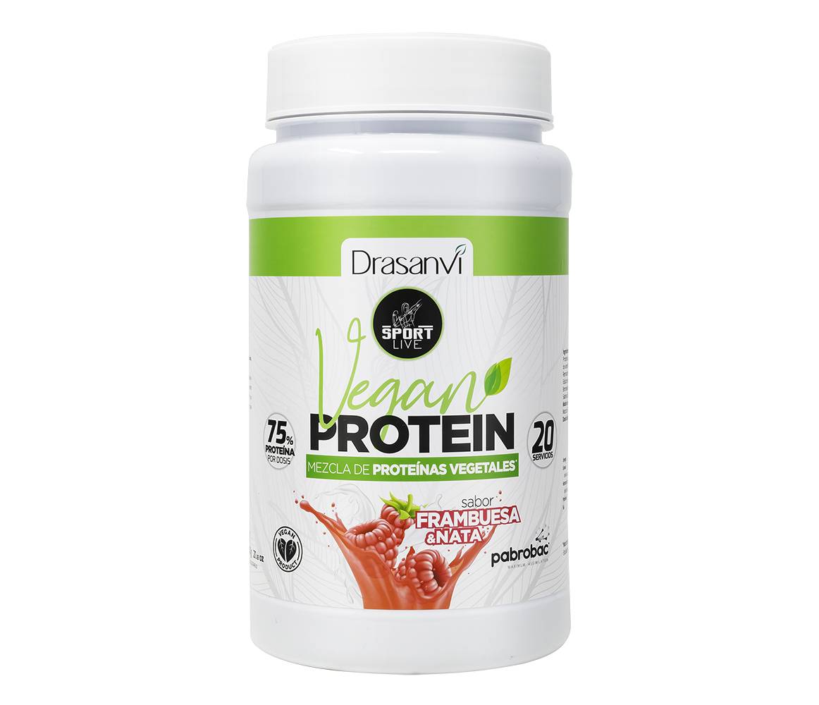 DRASANVI SPORT LIVE VEGAN PROTEIN FRAMBUES 600GR