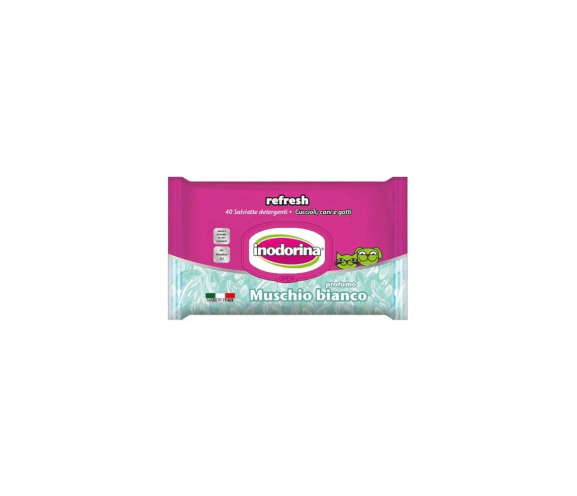 INODORINA REFRESH TOALLITAS MUSGO BLANCO 40UN