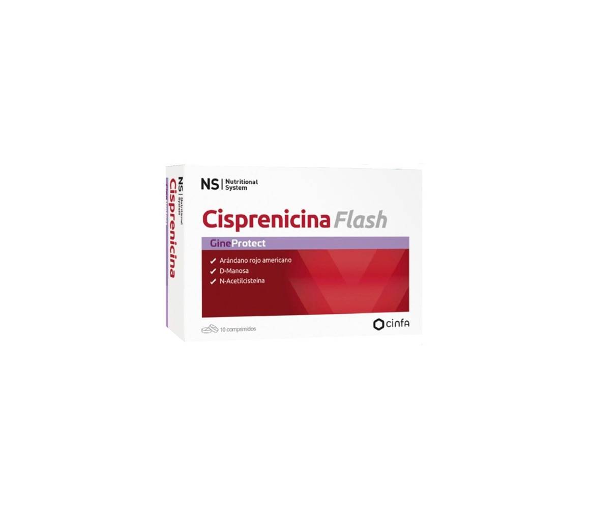 NS GINEPROTECT CISPRENICINA FLASH 10 COMPRIMIDOS