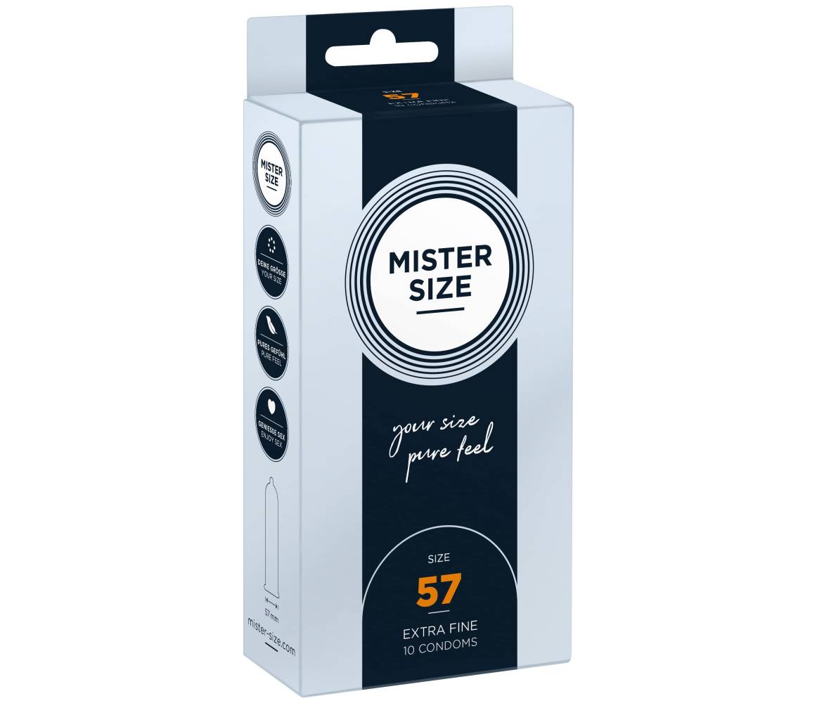 MISTER SIZE PRESERVATIVOS 10 UDS TALLA 57