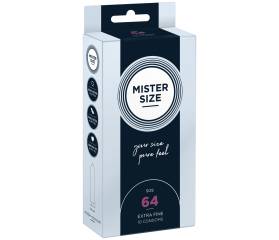 MISTER SIZE PRESERVATIVOS 10 UDS TALLA 64