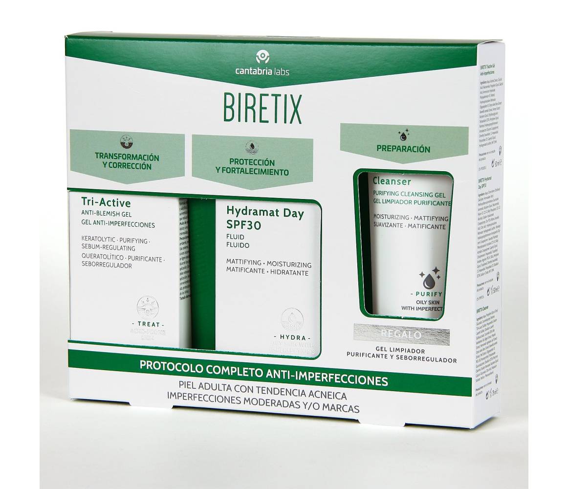 BIRETIX PACK TRIACTIVE GEL + HYDRAMAT DAY