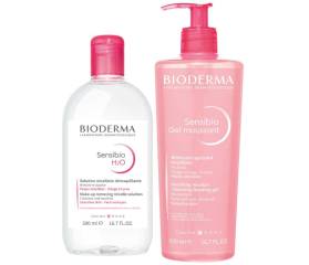 BIODERMA PACK SENSIBIO H2O 500 ML + SENSIBIO GEL