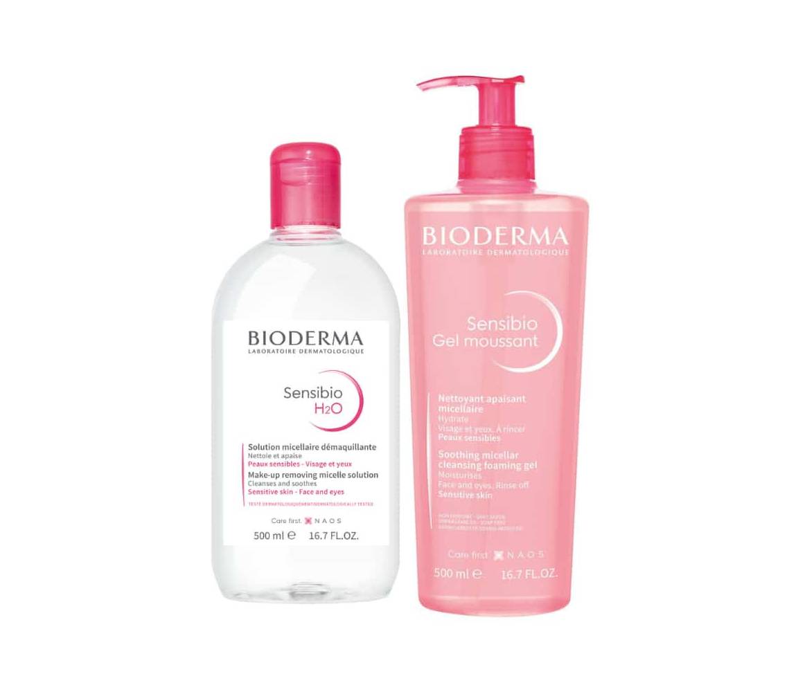 BIODERMA PACK SENSIBIO H2O 500 ML + SENSIBIO GEL