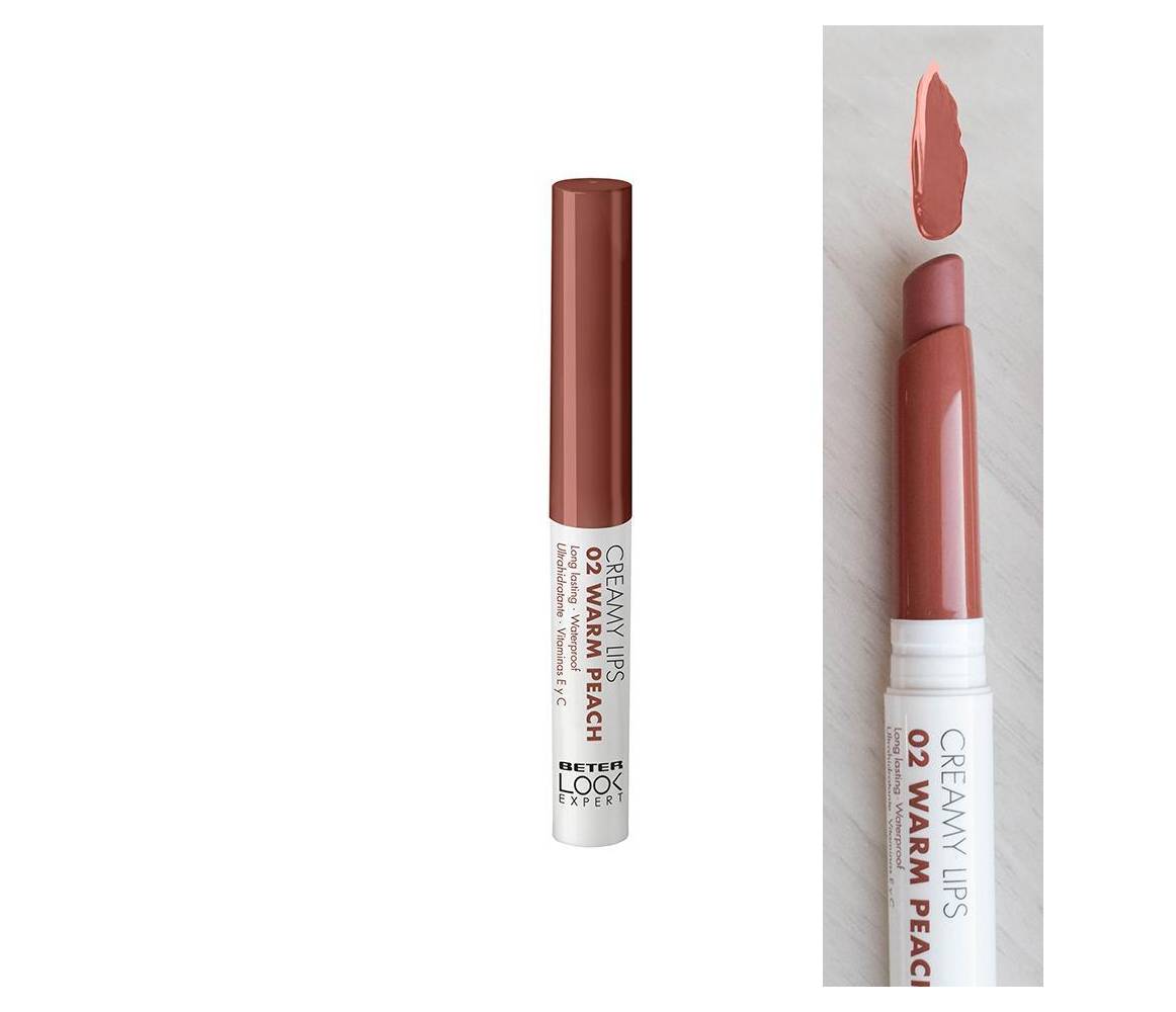 BETER LOOK LIPSTICK CREAMY LIPS 02 WARM PEACH