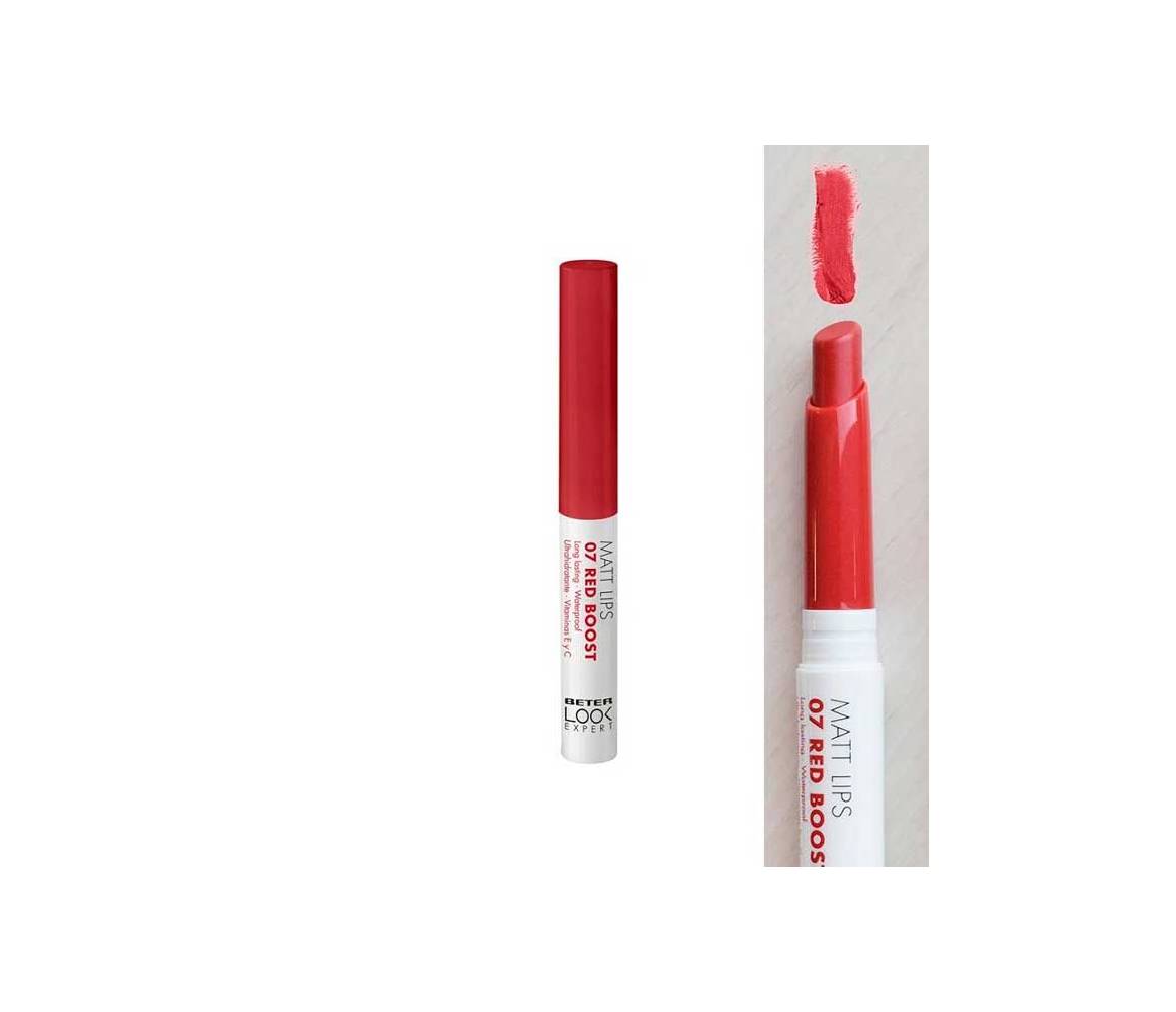 BETER LOOK LIPSTICK MATT LIPS 07 RED BOOST