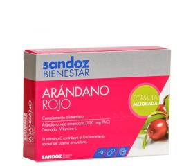 Sandoz Bienestar Arándano Rojo 30 Cáps.