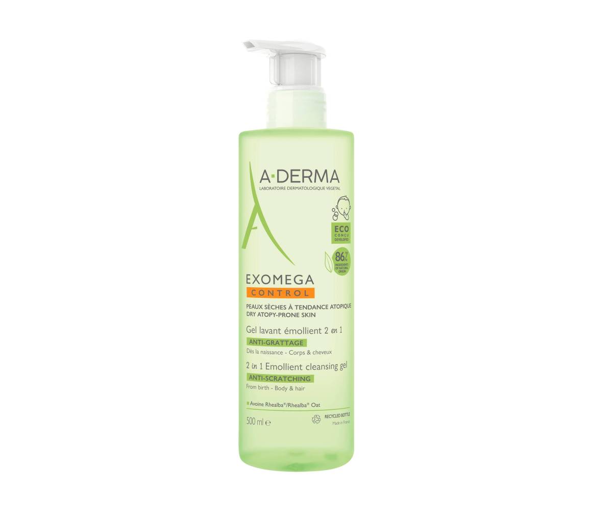 A-DERMA EXOMEGA GEL LIMPIADOR 2EN1 500ML