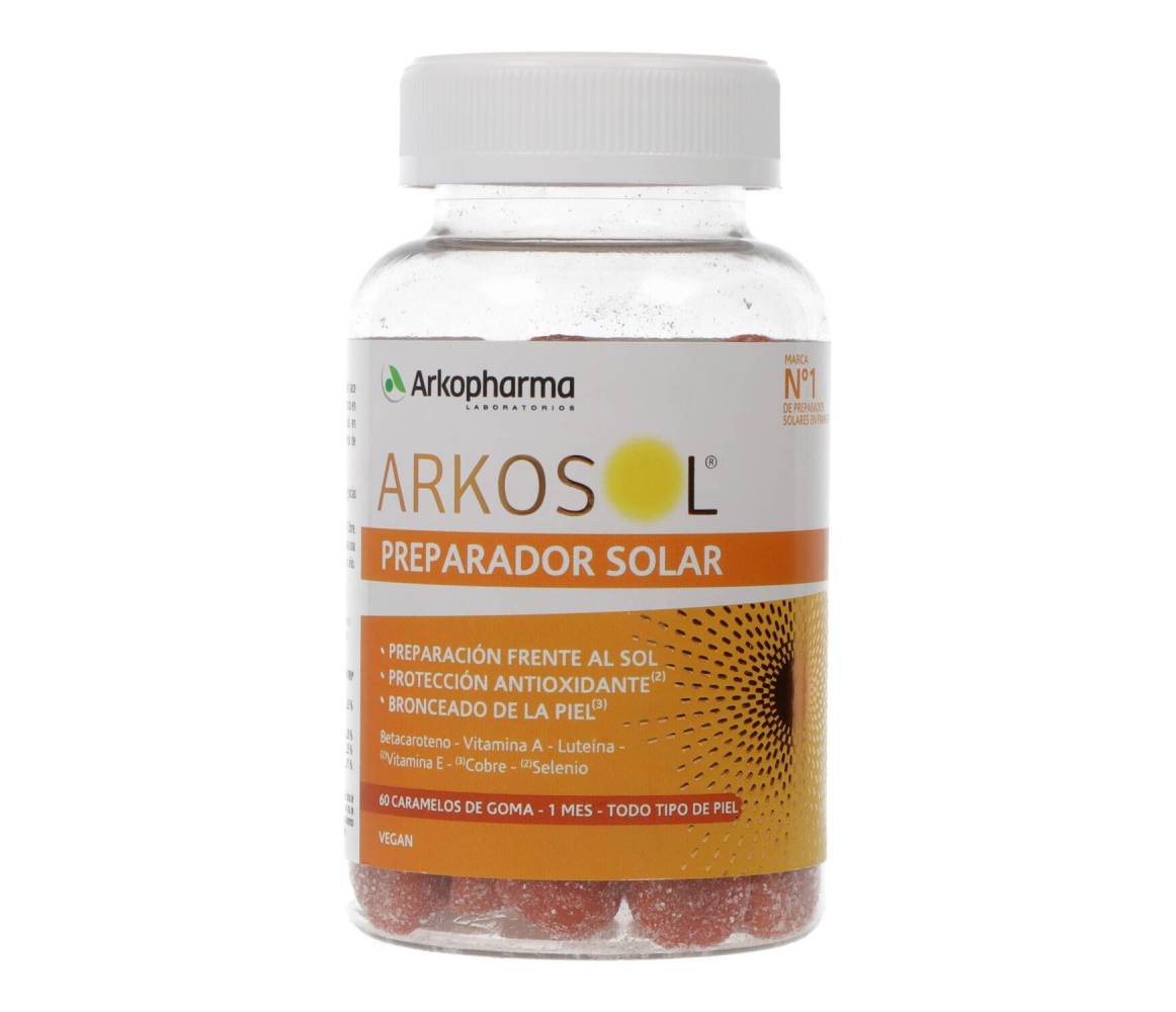 ARKOSOL PREPARADOR SOLAR 60 CARAMELOS DE GOMA