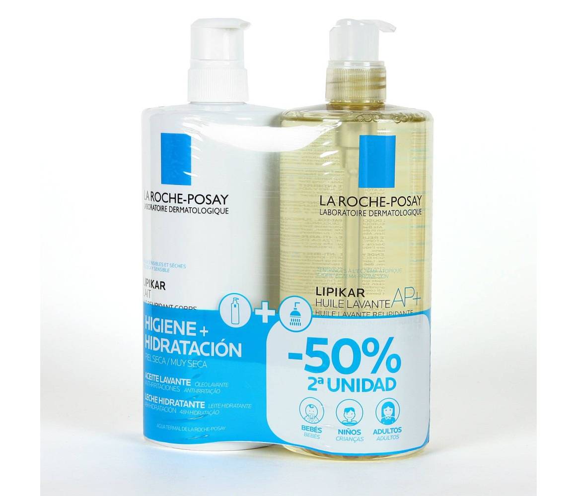 LA ROCHE POSAY PACK LIPIKAR LECHE + ACEITE 750ML