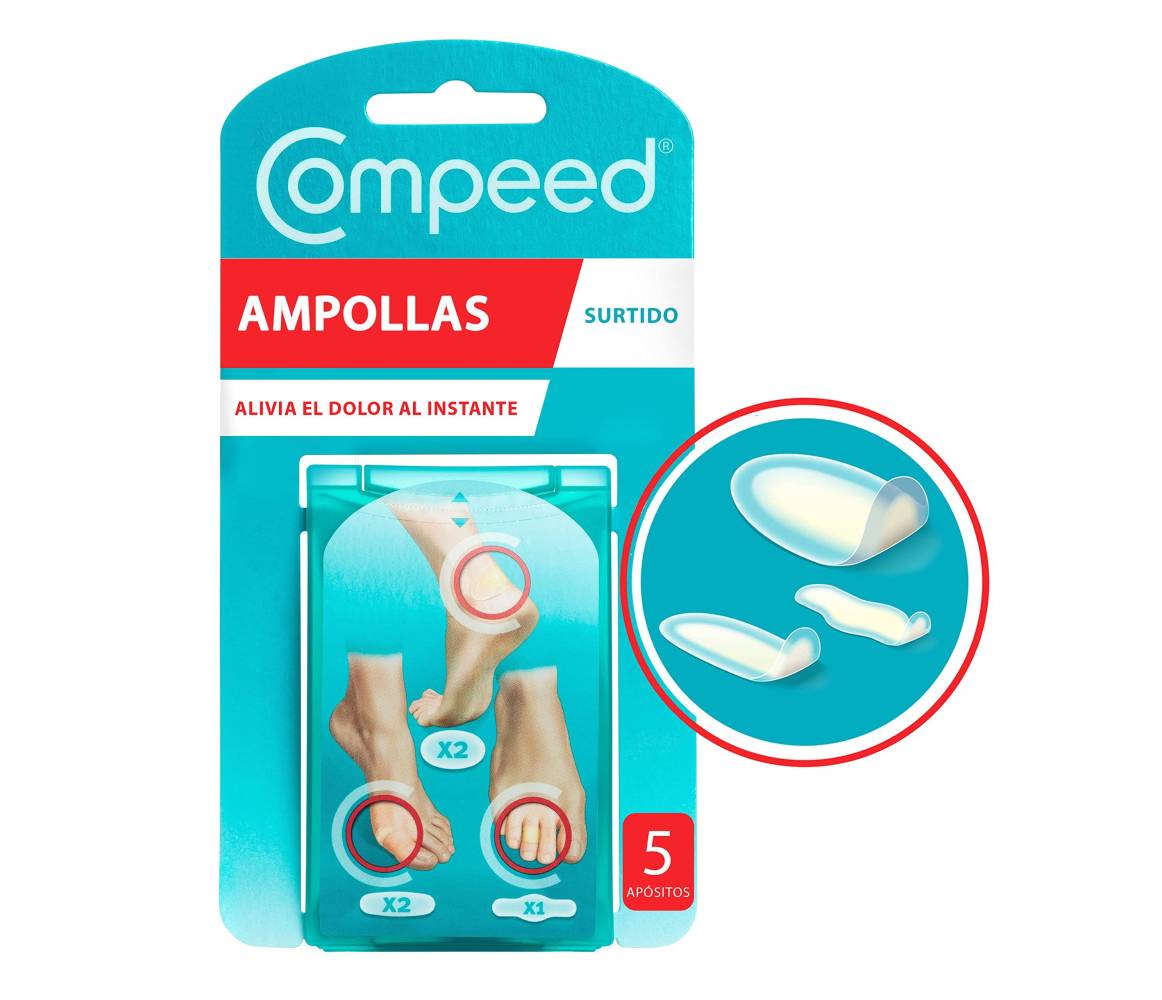 COMPEED AMPOLLAS HIDROCOLOIDE SURTIDO 5 U