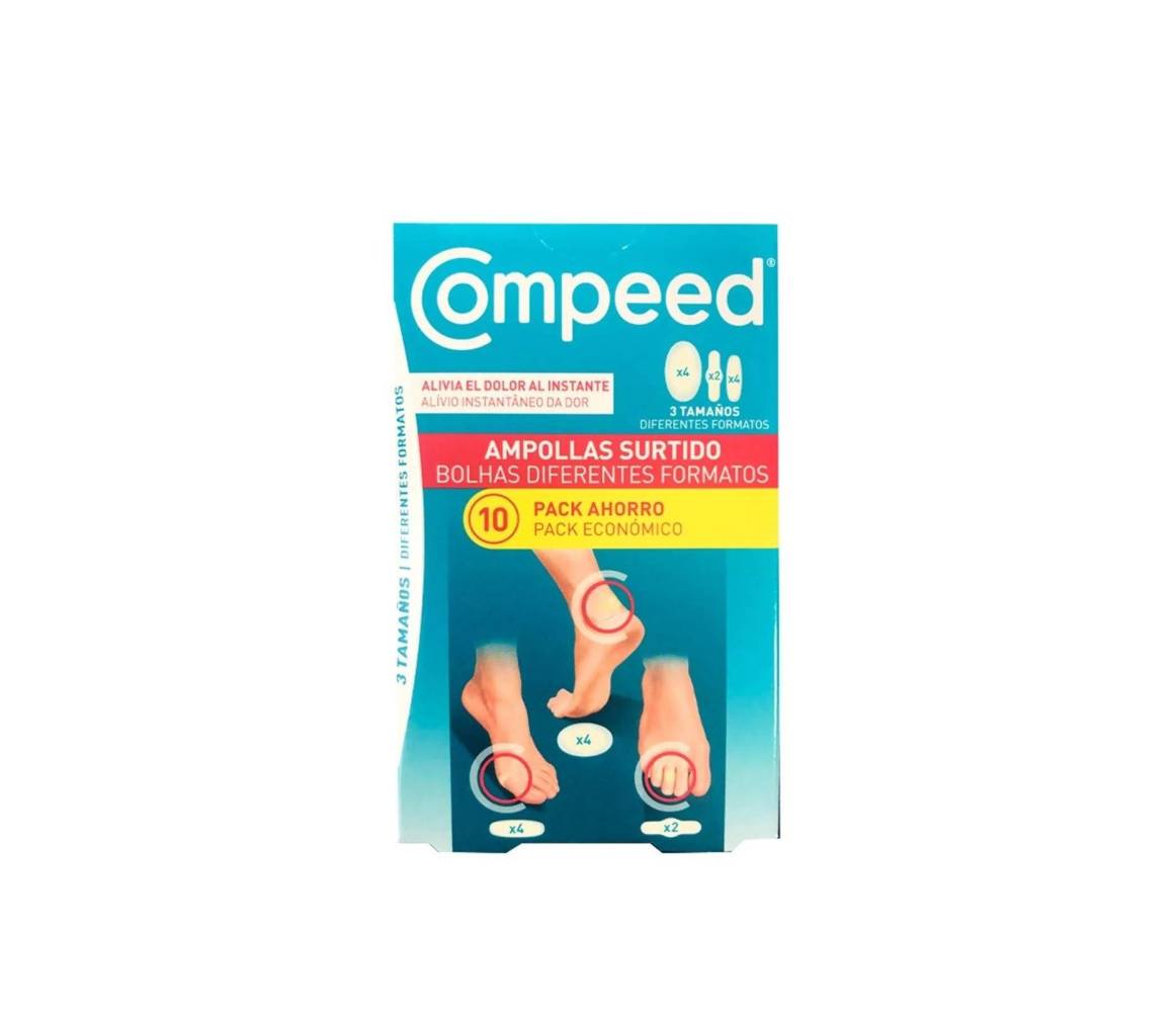 COMPEED AMPOLLAS SURTIDO 3 TAMAÑOS 10 UNIDADES