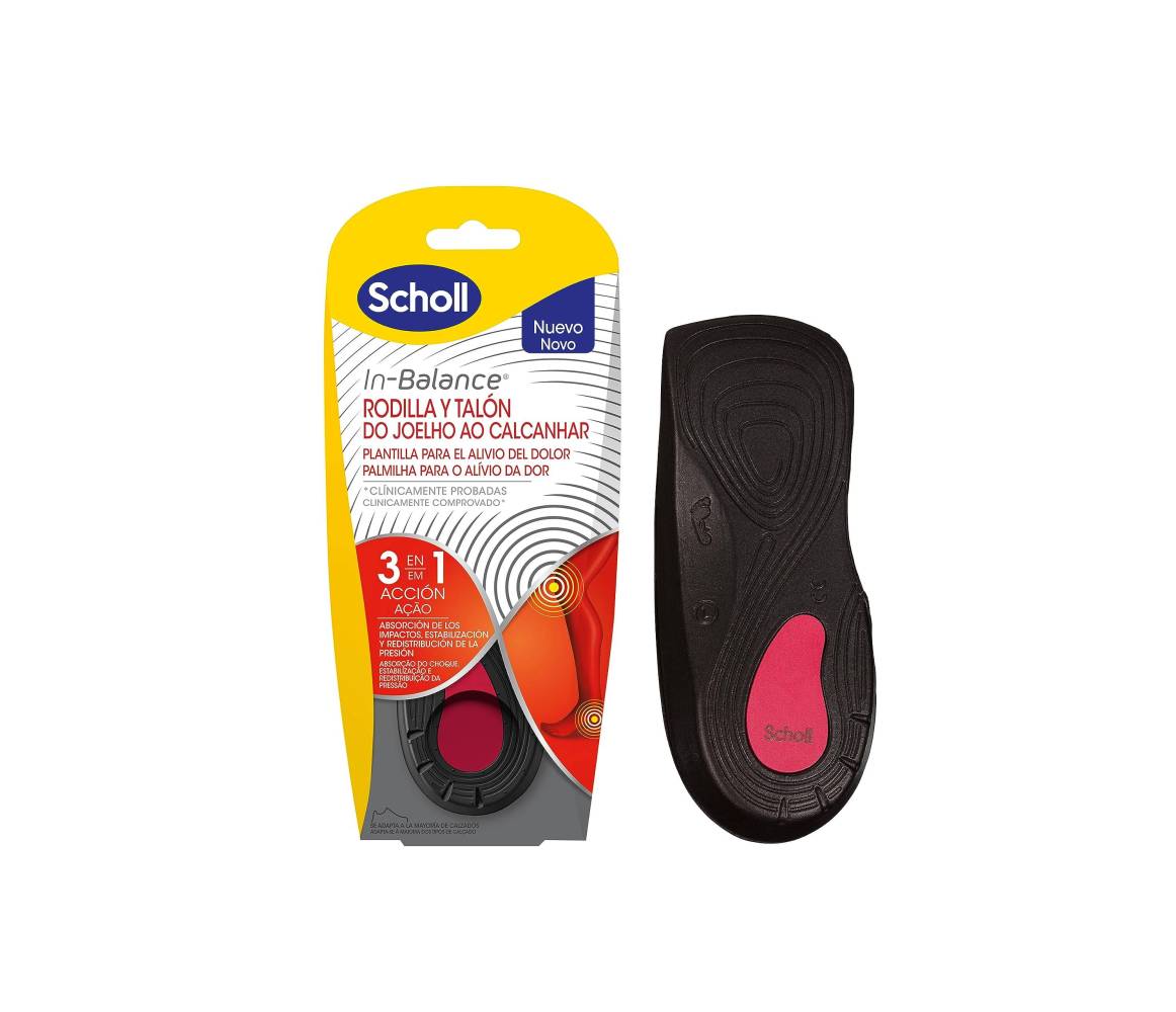 DR SCHOLL PLANTILLA RODILLA Y TALON 37-39.5