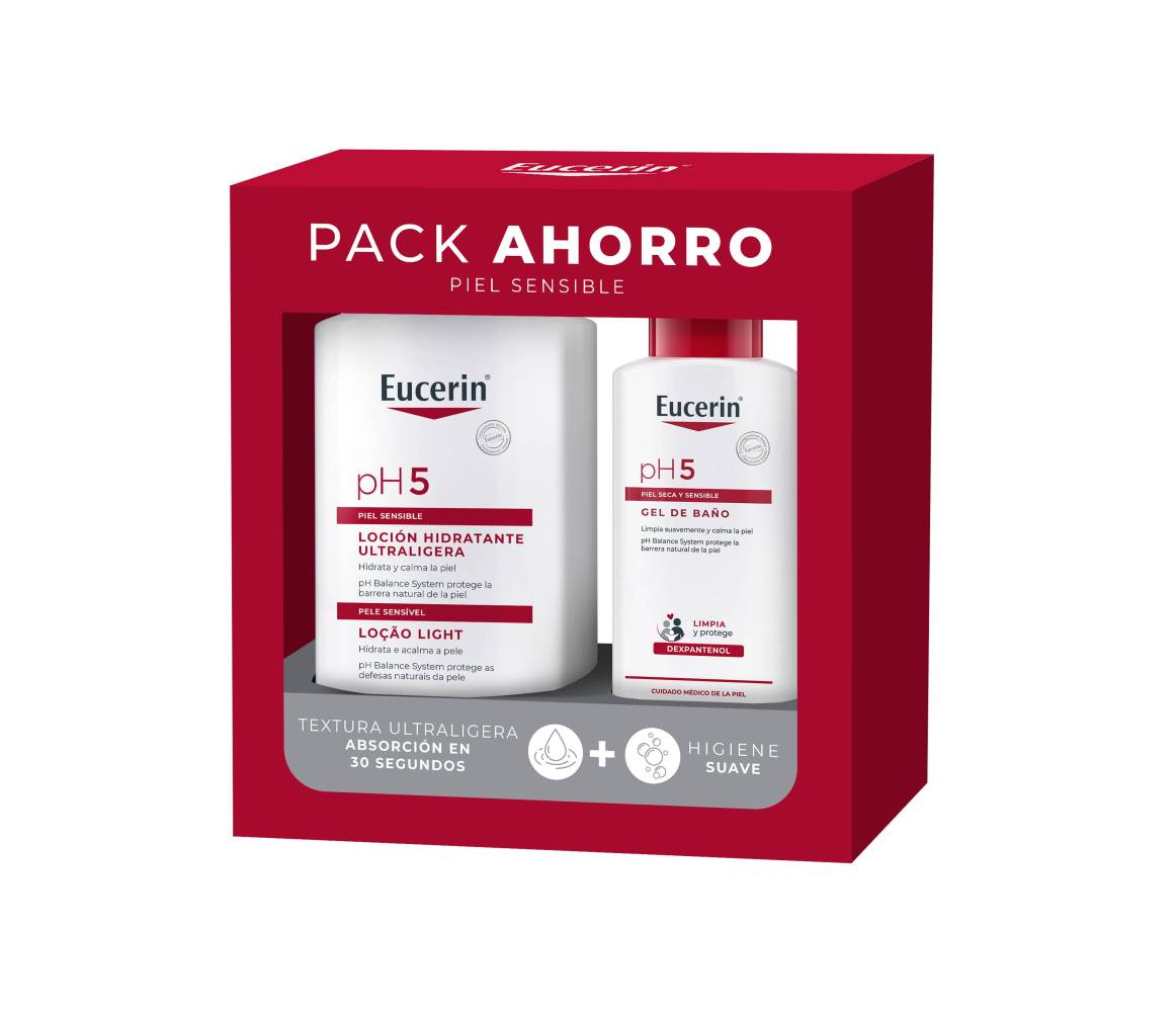 EUCERIN PACK RUTINA ULTRALIGERA 1L + 200ML