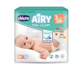 CHICCO PAÑAL AIRY MINI 3-6KG 25 UDS