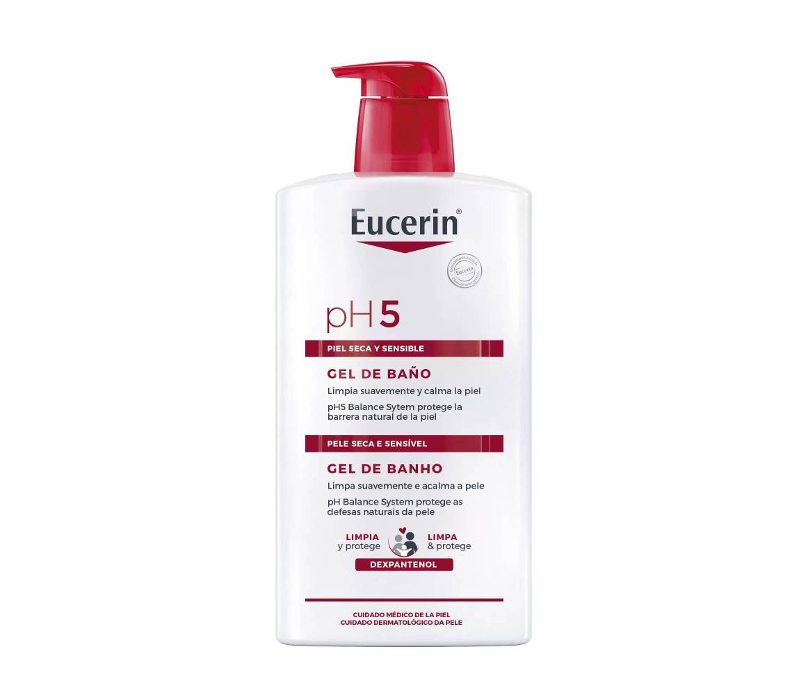 EUCERIN PIEL SENSIBLE PH-5 GEL DE BAÑO 1L