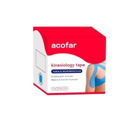 ACOFAR KINESIOLOGY TAPE VENDAJE AZUL 1UN 5 M X 5