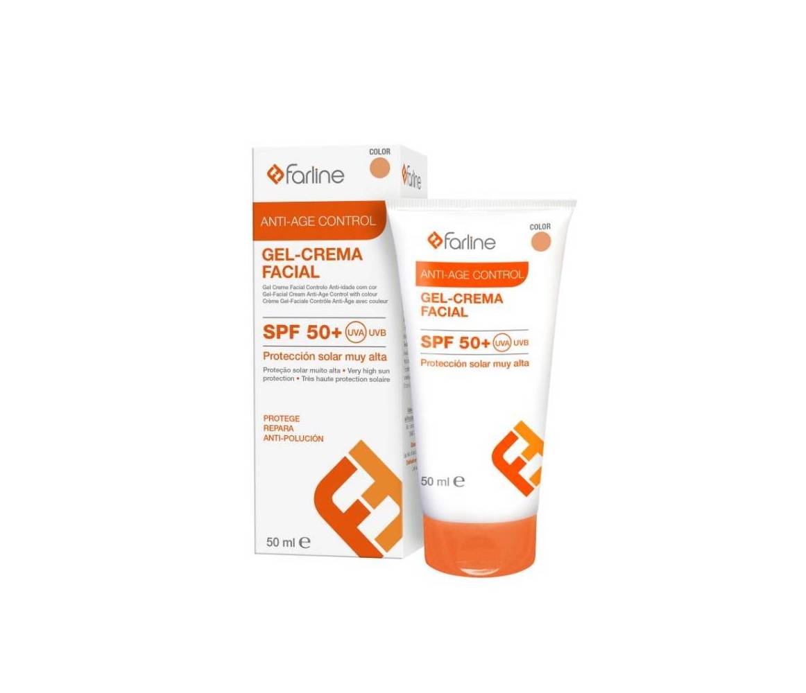 FARLINE GEL-CREMA FACIAL ANTI-AGE COLOR SPF50+