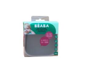 BEABA BOL SILICONA CON VENTOSA GRIS +4M