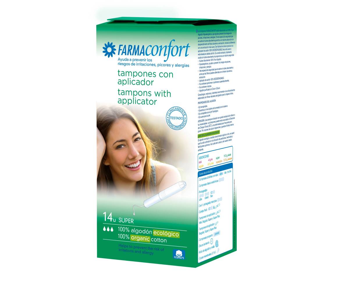 FARMACONFORT TAMPONES HIPOALERGENICO SUPER 14 U