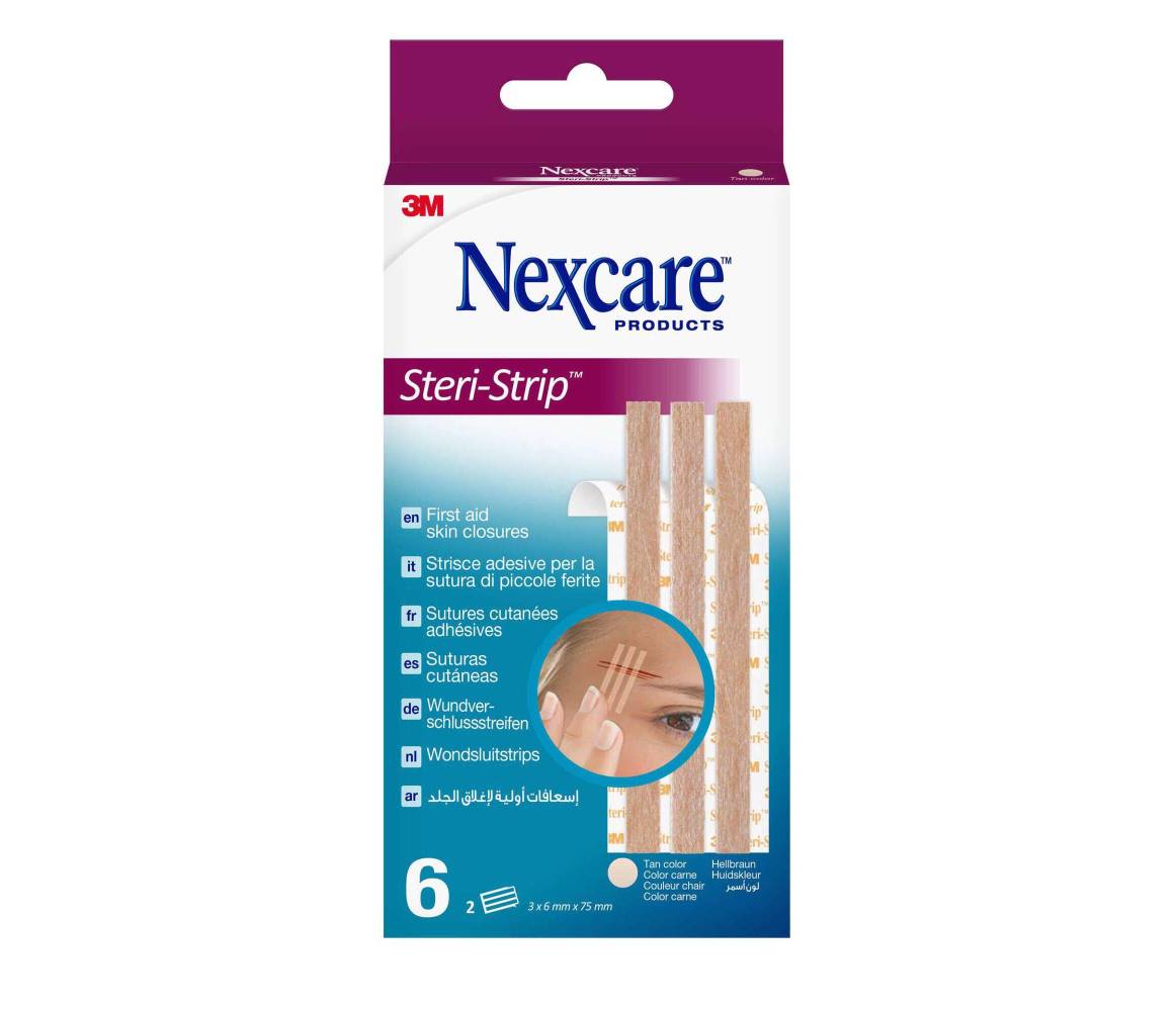 3M NEXCARE STERI-STRIP COLOR SUTURA 6UN