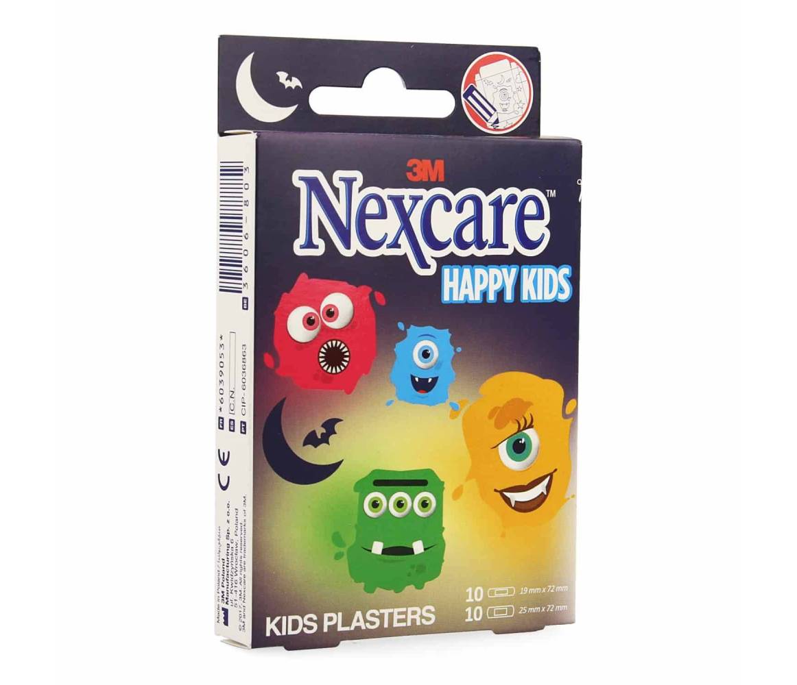 3M NEXCARE TIRAS HAPPY KIDS MONSTERS 10 UNIDS