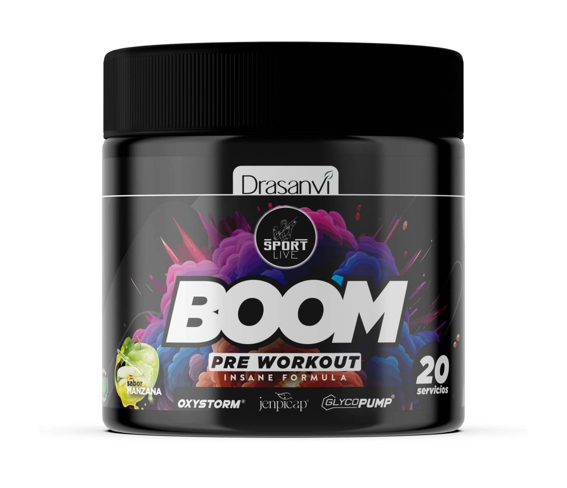 DRASANVI BOOM PRE ENTRENO 300 GR. MANZANA