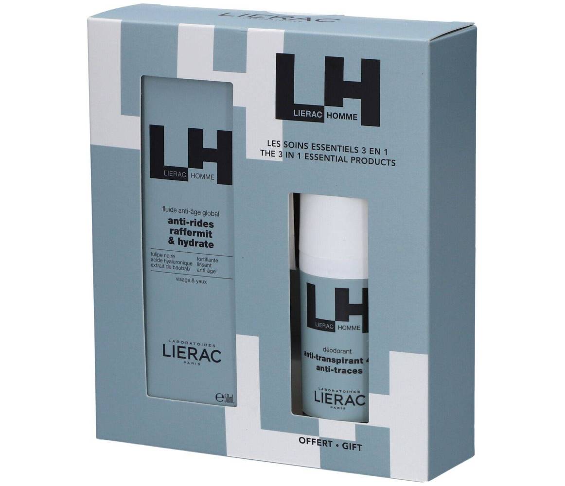 LIERAC HOMME FLUIDO ANTIEDAD GLOBAL + DESOD 50ML