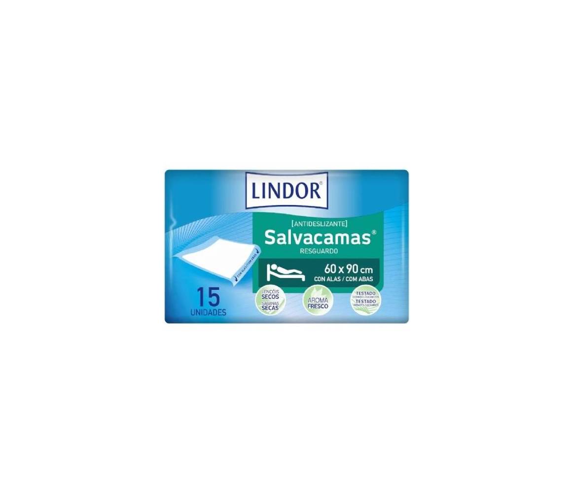 LINDOR SALVACAMAS 60X90 CON ALAS 15 UDS.