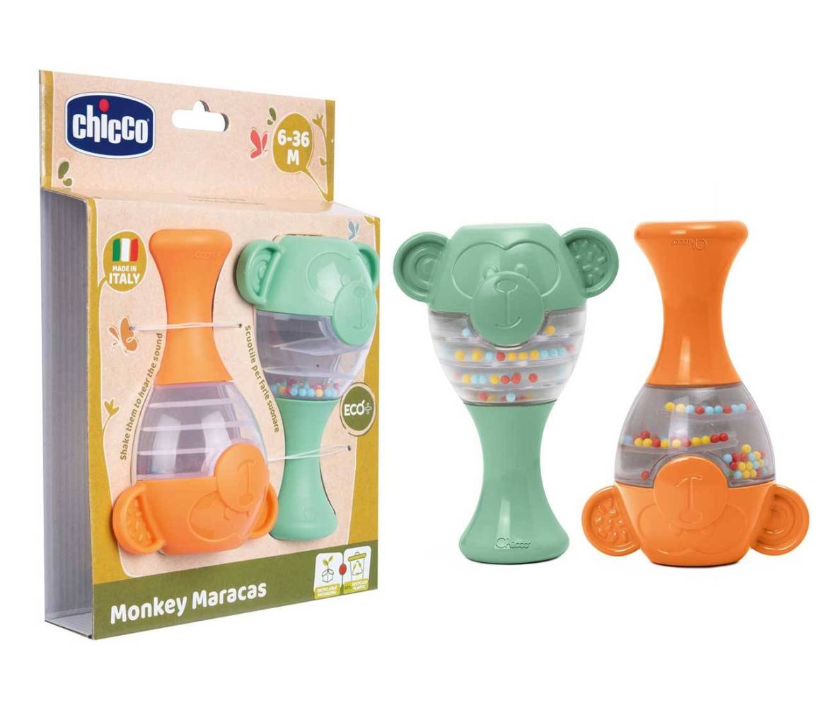 CHICCO JUEGO MONKEY MARACAS 6-36M