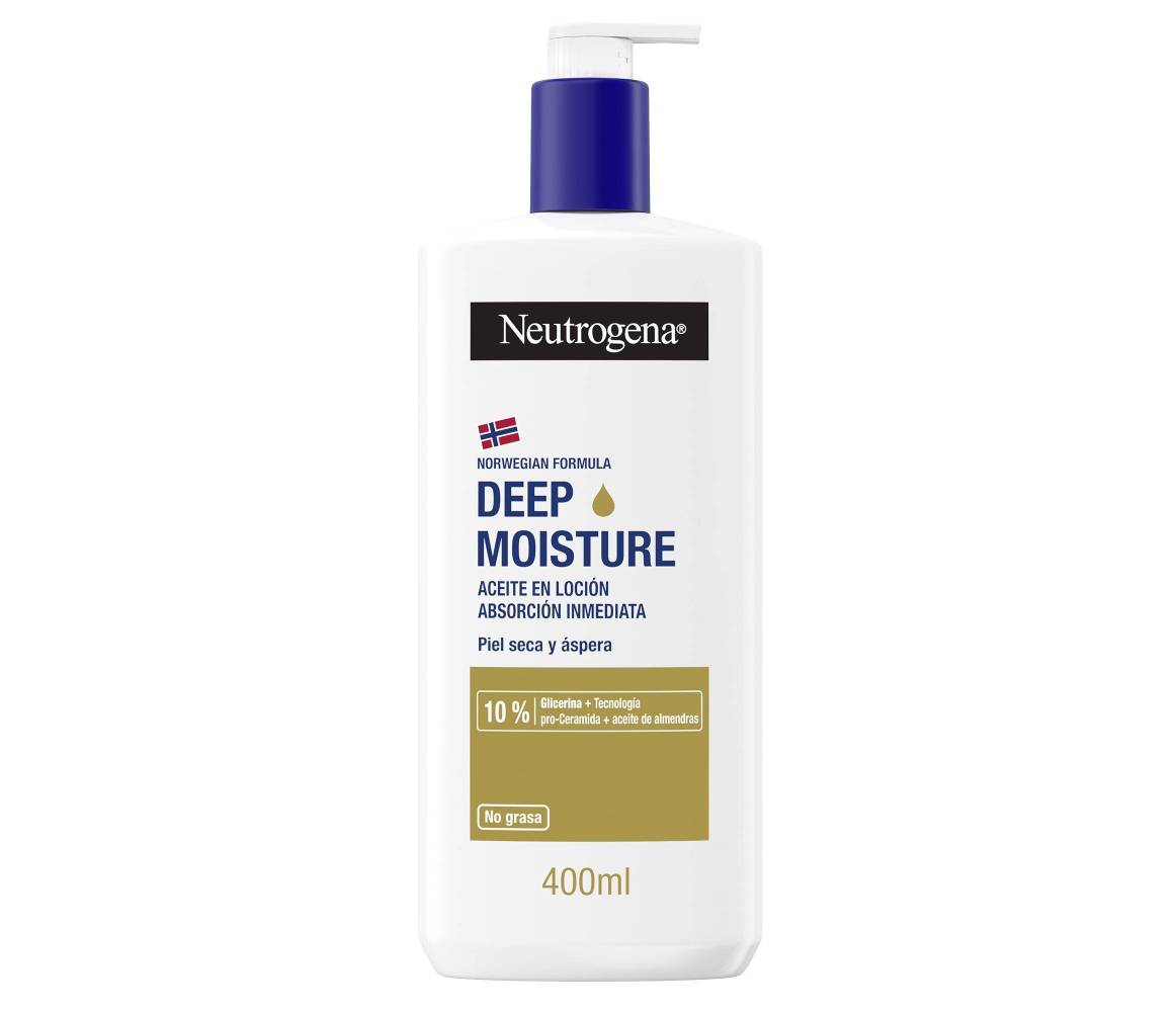 NEUTROGENA ACEITE EN LOCION DEEP MOISTUR 400 ML.