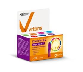 NS VITANS VITALIDAD A-Z MUJER 50+ 30 COMPRIMIDOS