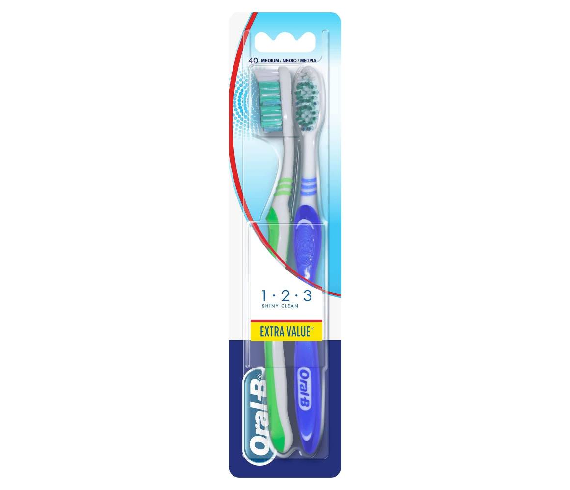 ORAL B CEPILLO 1.2.3 DUO MEDIO