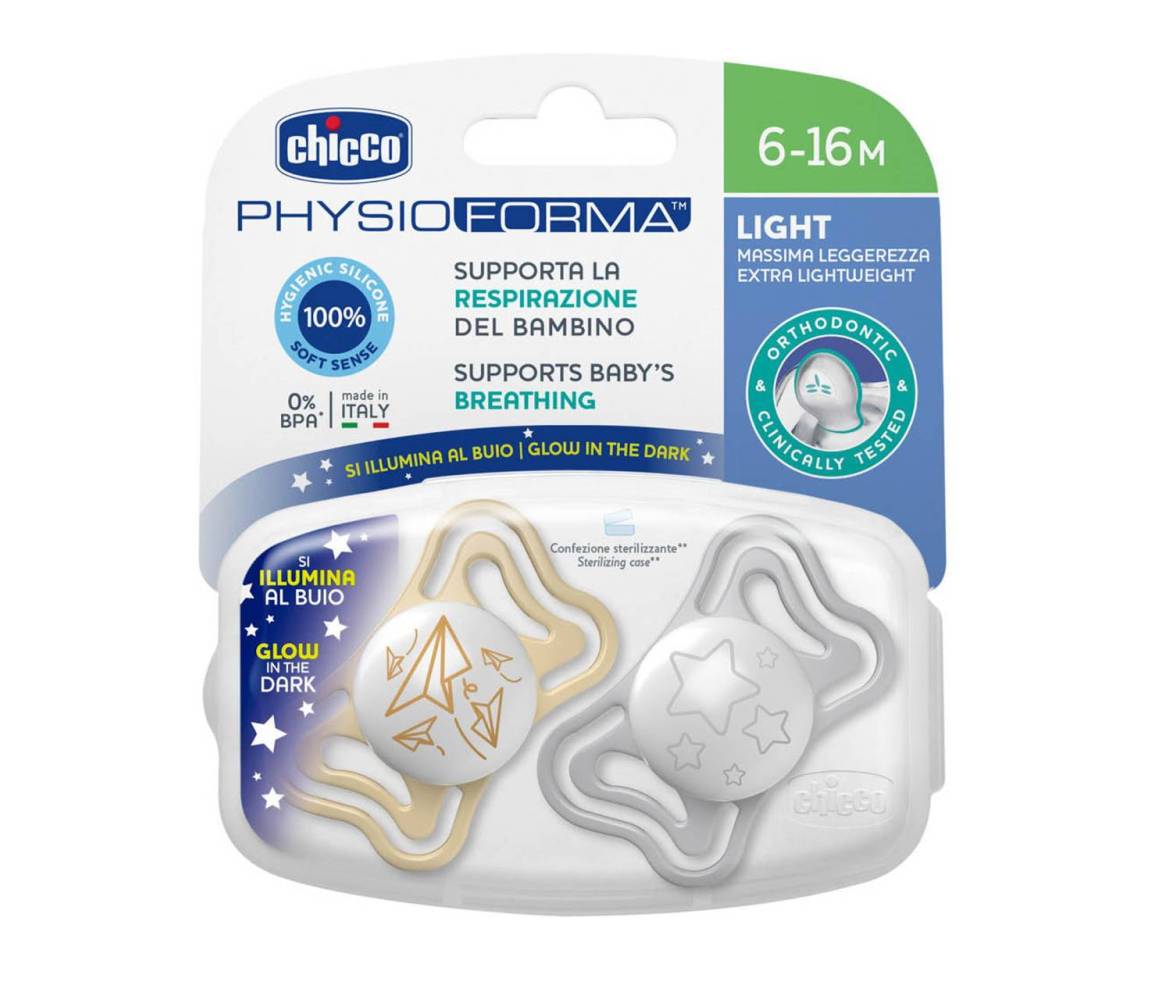 CHICCO CHUPETE SILI PHYSIOFORMA LIGHT 6-16M ECO+