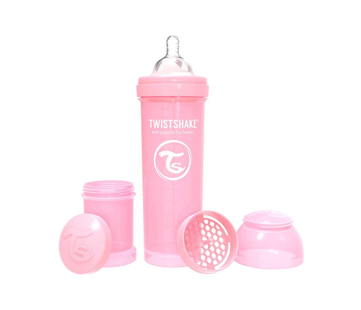 BIBERON ANTICOLICO TWISTSHAKE ROSA 330ML