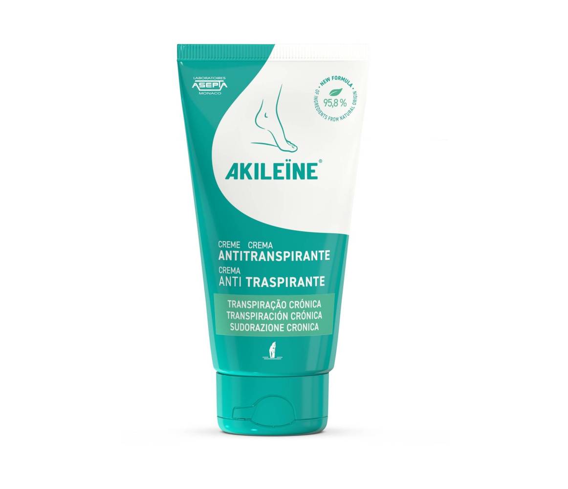 AKILEINE CREMA ANTITRANSPIRANTE PIES 50 ML