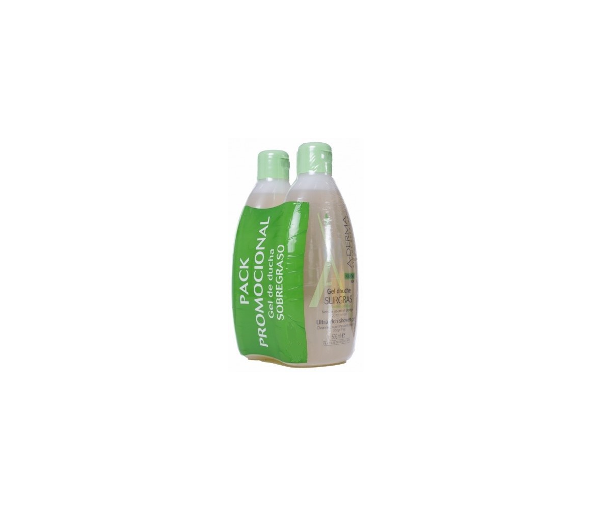 A-Derma Gel de Ducha Sobregraso 2 x 500 ml